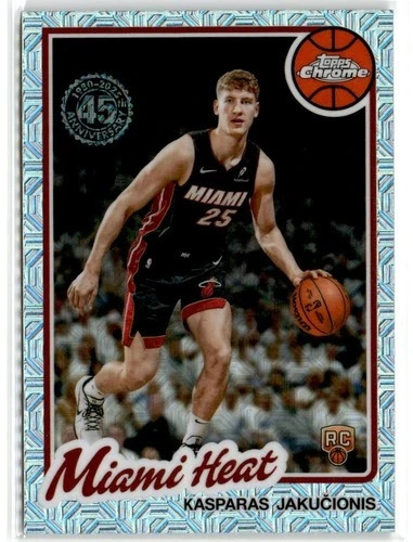 2025 Topps NBA Silver Pack Mojo Rookie KASPARAS JAKUCIONIS No. TC-KJ!