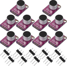 Weewooday 10 Pieces Electret Microphone Amplifier Adjustable MAX4466 Module Micr