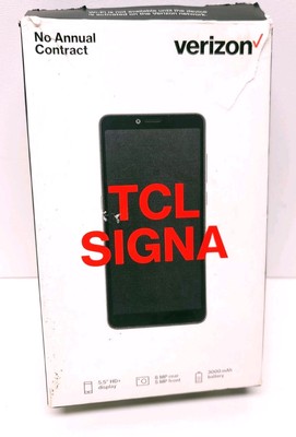 NEW Verizon TCL SIGNA Pre-Paid No Contract 16GB 2GB Smart Phone TCL-5004SPP
