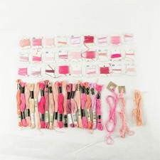 Lot of 48 Thread Embroidery Shades of Pink