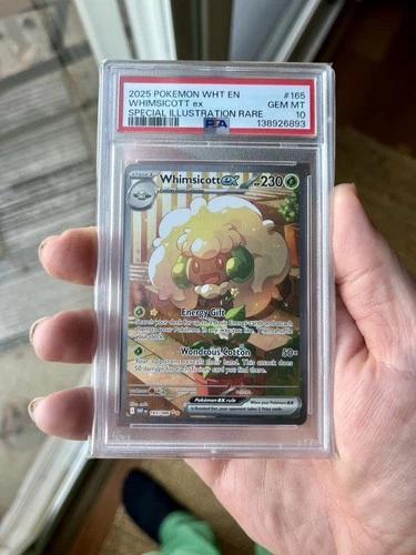 Whimsicott EX 165/086 Sv:10.5 White Flare PSA 10 Gem Mint