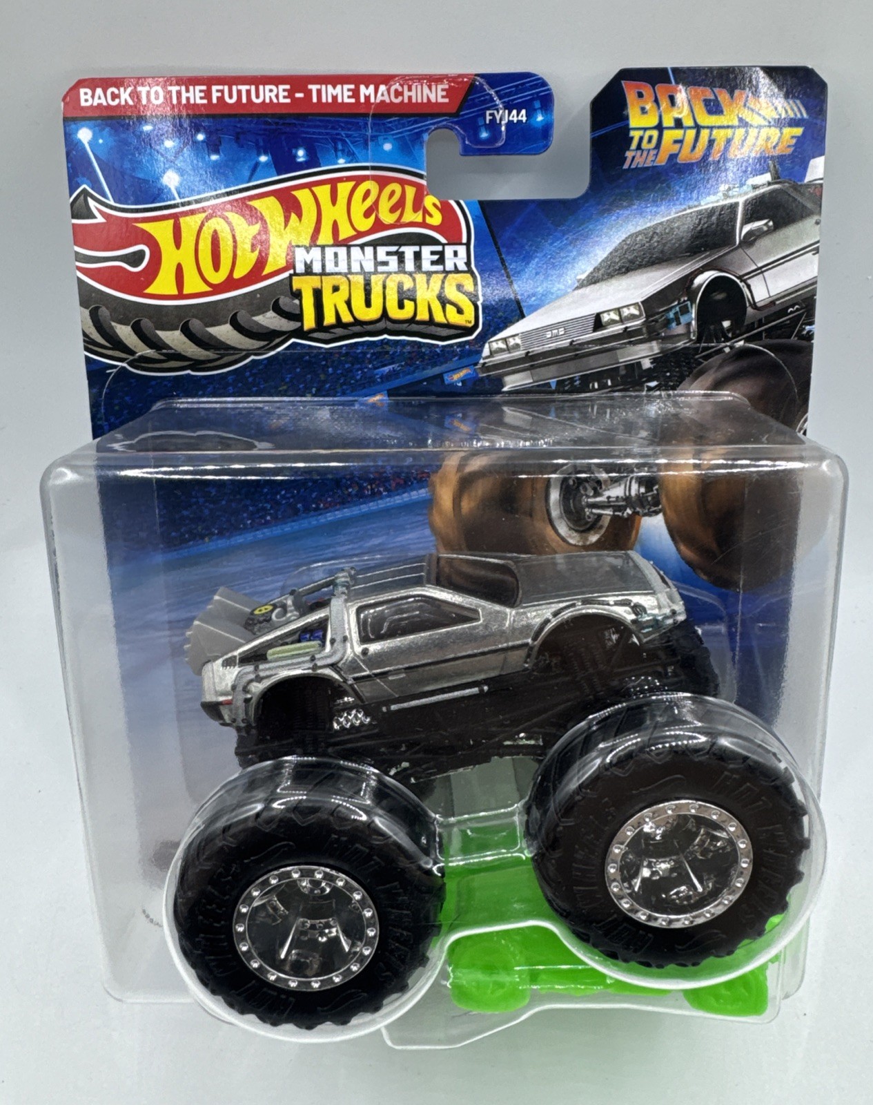 Hot Wheels Monster Truck Back to the Future Time Machine Delorean - New!