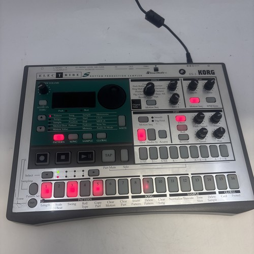 KORG ELECTRIBE ES-1 RHYTHM PRODUCTION SAMPLER SYNTHESIZER w/ card - TESTED - Picture 2 of 9