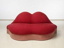 Salvador Dali Mae West Lips Sofa Surrealist Design Red Lips Iconic Furniture Art