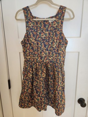 The Korner Women's Sleeveless Multicolor Floral Print Sundress Size M