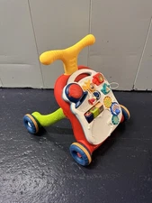 VATOS 5 in 1 Baby Walker Sit-to-Stand Learning Walker Balance Bike without Music