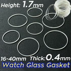 16mm-40mm O-Ring Front Watch Case Rings Watch Crystal White Gasket Glass Sealing