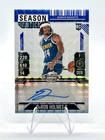 DaRon Holmes II 2024-25 Panini Mosaic RC Season Ticket Auto Blue /49 RST-HOL