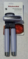 NWT KitchenAid EASY CRANK Multi-Functional CAN OPENER Lavender Steel Blade
