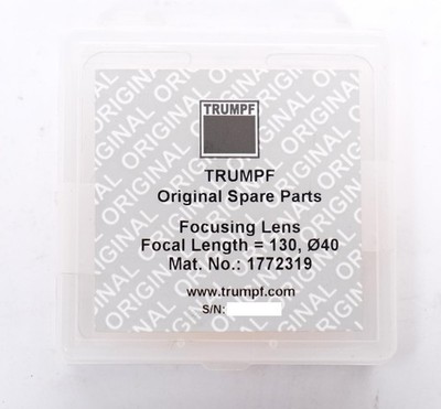 Trumpf Focusing Lens No. 1772319 f 130.00 mm, D 40.00 mm