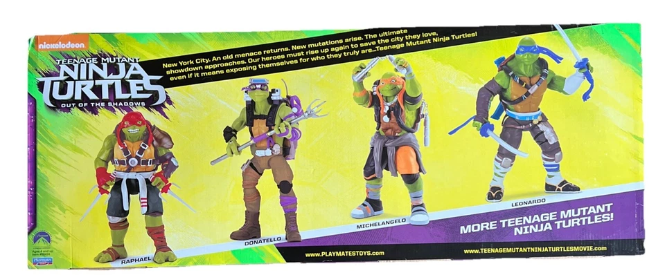 NEW 4 Pack Teenage Mutant Ninja Turtles Action Figures TMNT RARE Exclusive Set - Image 2 of 2