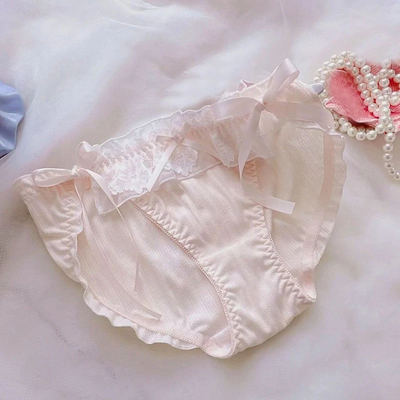 Японский милый девочек леди трусики трусы с ремешками Лолита нижнее белье школы трусики - Изображение 2 из 4