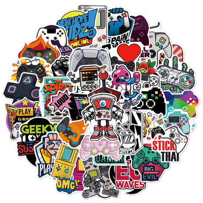 50x VIDEO GAMES Sticker Zocken Aufkleber Labels Gaming Stickers Games Player