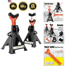 Jack Stands 6 Ton 13200 Lbs 15.6-23.4 Adjustable With Double Pin Locking...