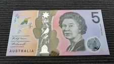 AUSTRALIA $5 2019 UNC Polymer Banknote - Queen Elizabeth II