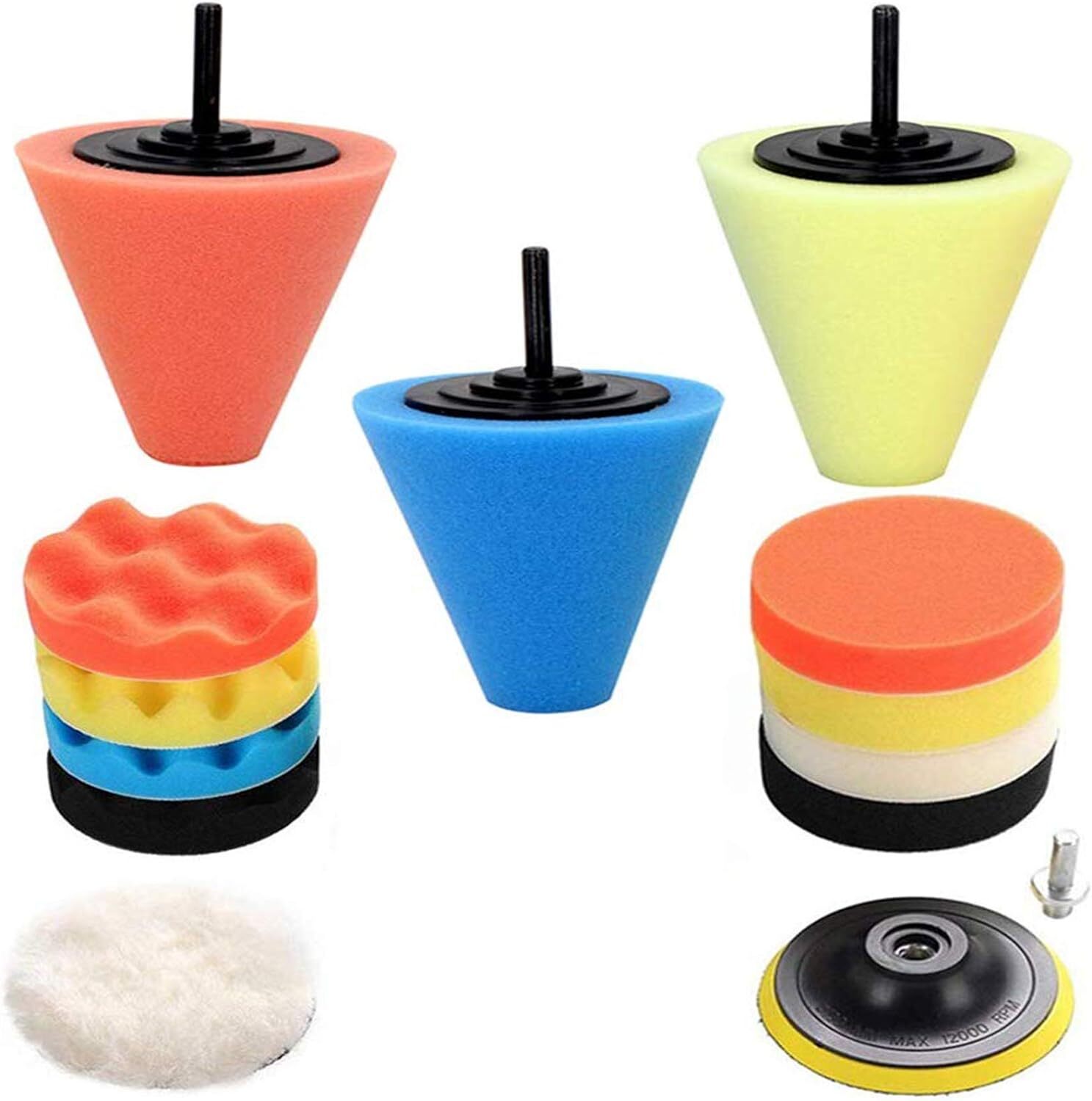 Kit For Drill 14pcs Drill Polishing Wheel Foam Ball Bu
