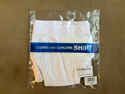 COMME DES GARCONS SHIRT WHITE COTTON BRIEF UNDERWEAR SMALL | eBay