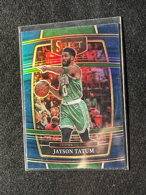 2021-22 Panini Select Jason Tatum Blue Refractor Celtics