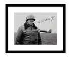 George S Patton 8x10 Signed photo in Europe battle field WW2 military general