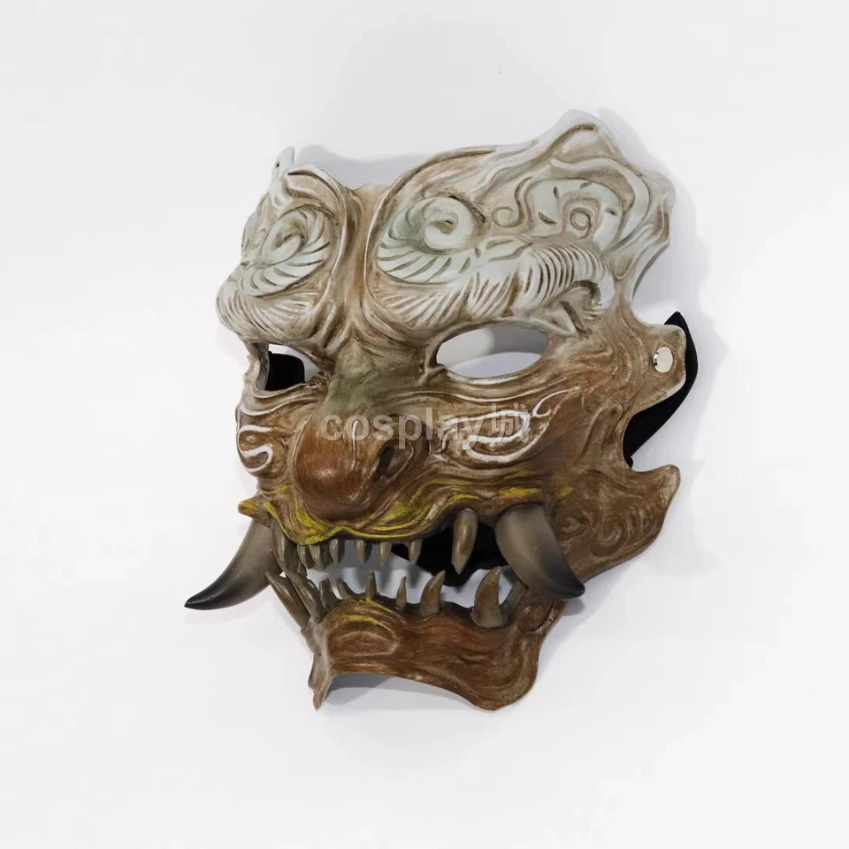 Black Myth: Wukong Cosplay Nuo Resin Full Face Mask Halloween Prop Adjustable  - Image 3 of 4