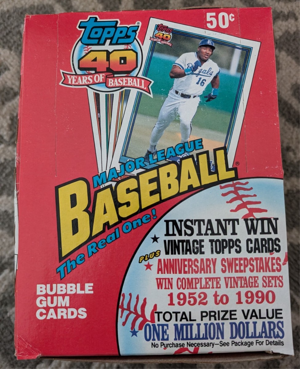 ゲームセンター・ゲームカード topps 40 years of baseball cards 1991 1991 TOPPS 40 YEARS OF BASEBALL FACTORY BOX | eBay