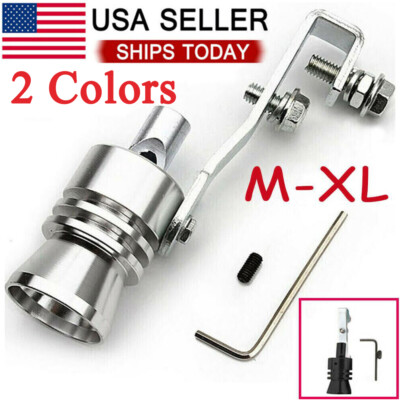 Universal Turbo Sound Exhaust Muffler Pipe Whistle Car Oversized Roar Maker M-XL