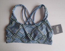 Victoria's Secret Sport Crossback Sport Bra - Blue Grey Traced Chevron S New