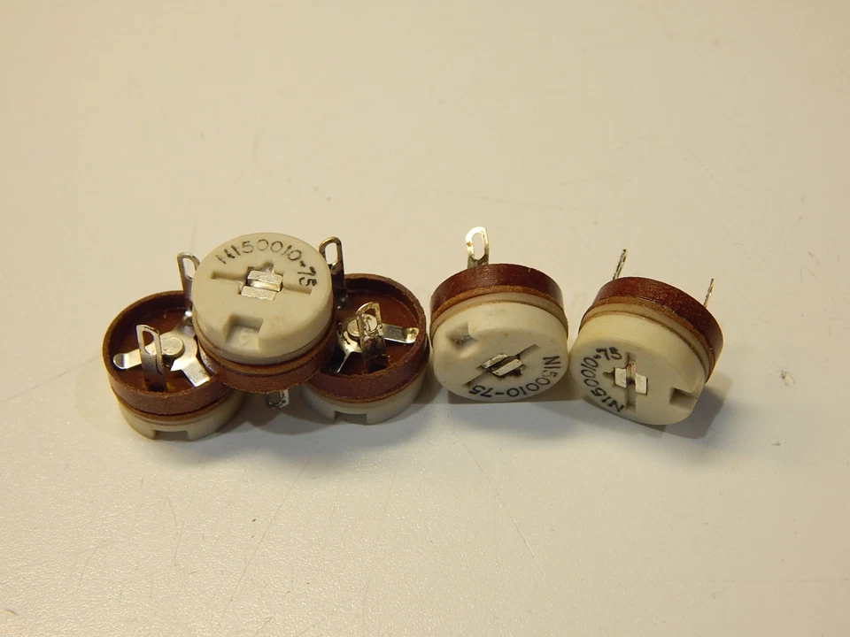 MURATA ERIE VARIABLE ADJUSTABLE CERAMIC TRIMMER CAPACITOR 10-75PF - YOU GET 5 PIECES