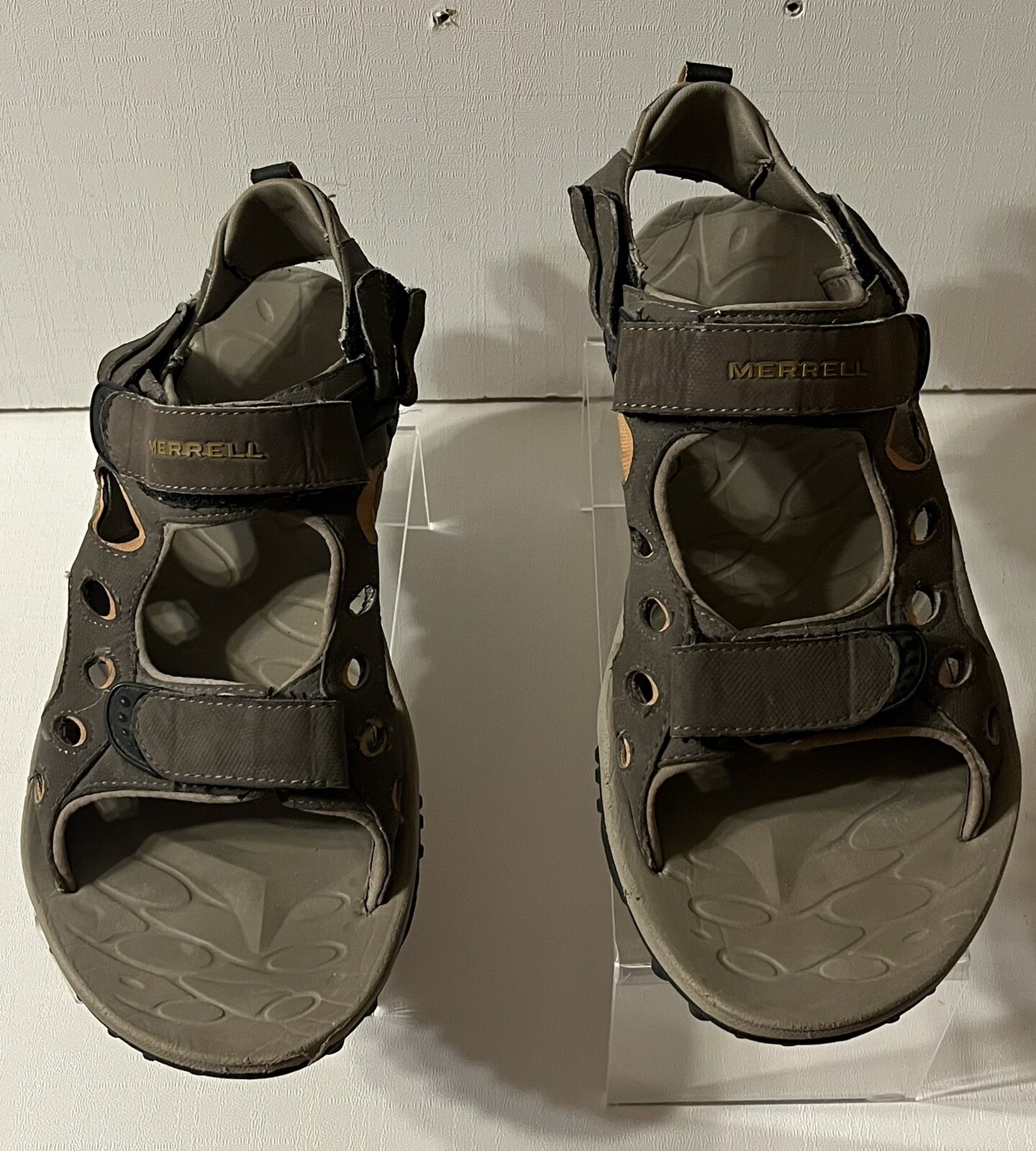 Sandali outdoor Merrell Chameleon 2 II convertibili da uomo taglia 12 arancione noce