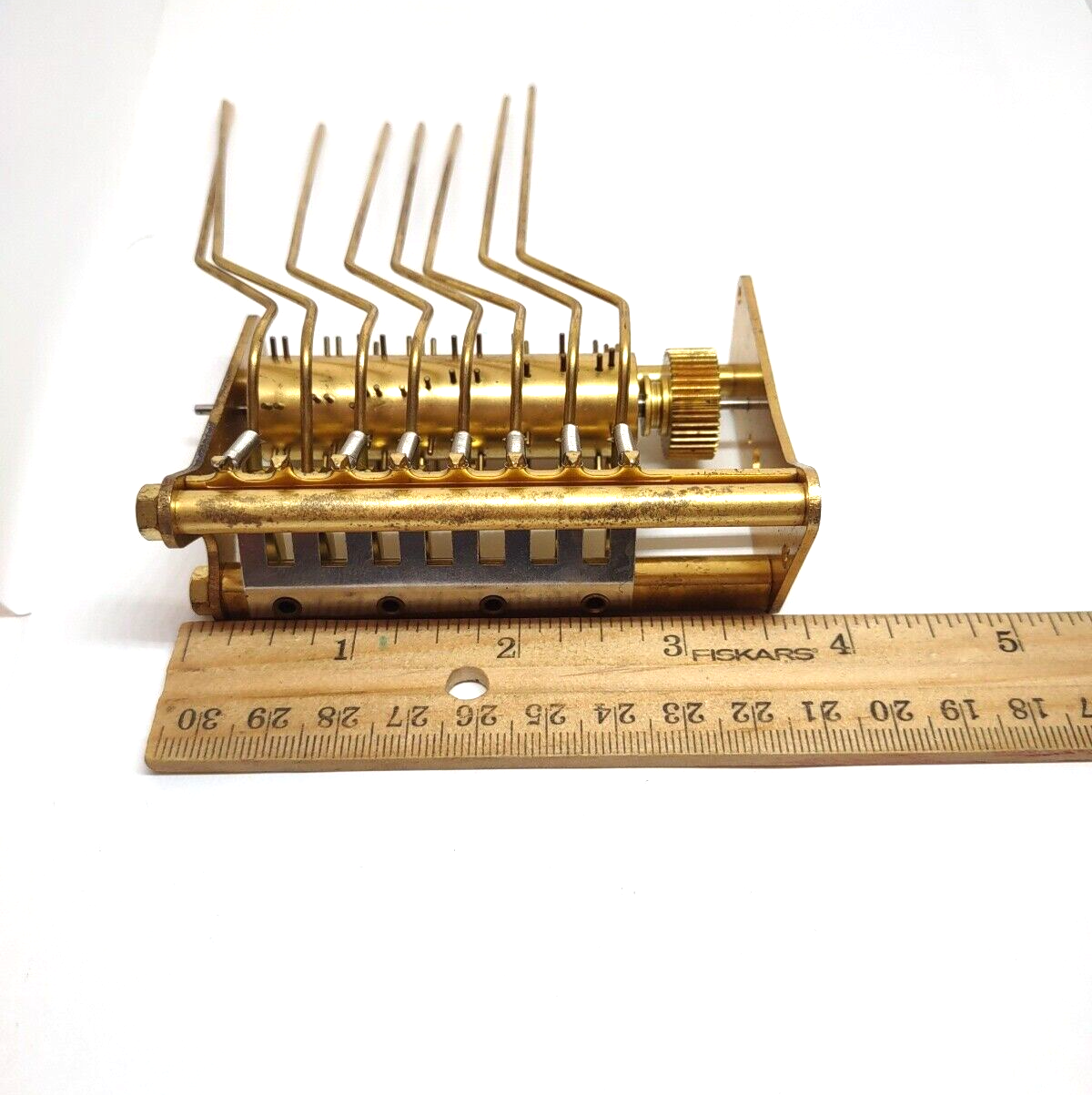 2 Brass Grandfather Clock Chime Hammer Assemblies For Parts Clockmaker