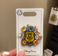 Auténtico Pin Spinner Disney Zootopia Judy Nick Flash Disneyland Edición Limitada