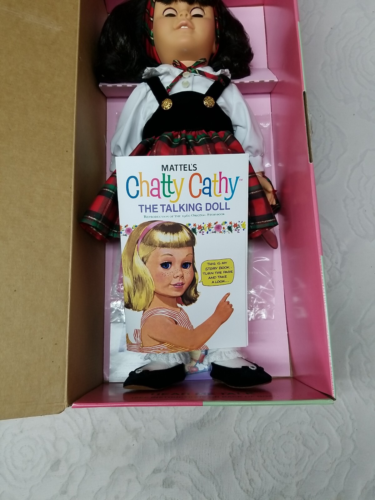 Mattel Holiday Chatty Cathy Doll 1998 Reproduction of 1960 Original