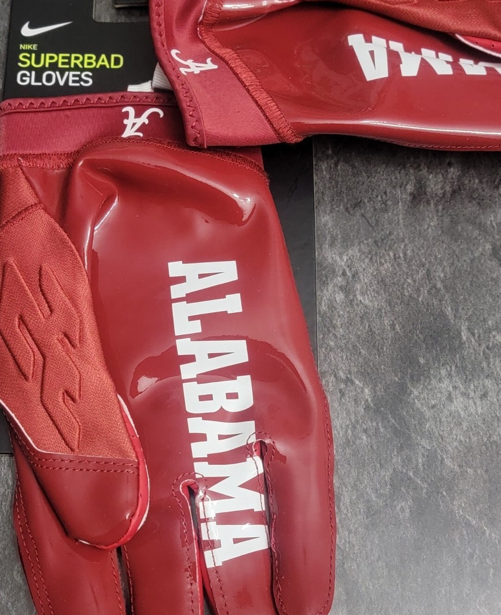 グローブ NIKE SUPERBAD 6.0 GLOVE CRIMSON M Nike Superbad 6.0 Alabama Crimson Tide PE Football Gloves Size