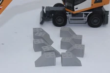 10 Concrete Blocks End Piece System Block 1:50 Block Stone Concrete Stone Cargo