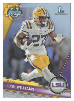 JOSH WILLIAMS RC 2023 Bowman U Chrome Refractor #2 Pre-ROOKIE NCAA NFL  ID:83293