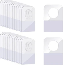 500 Pcs Hang Tags 1.3×0.9 Inch Hang Tabs round Hole Hanging Tabs Retail Self Adh