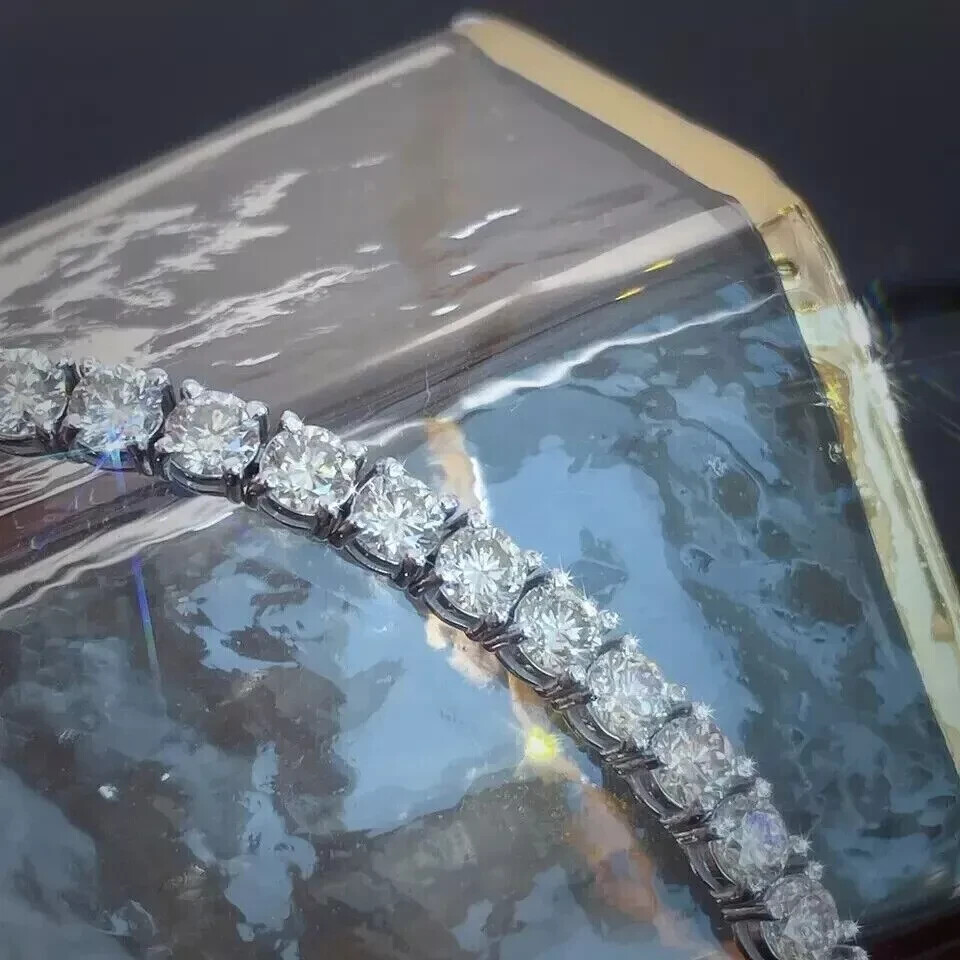 8.80CT Men's Tennis Bracelet For Black Friday Round Lab Grown Diamond