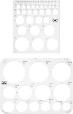 Circle Templates - Large  Small Sizes, Circle Stencil  Ruler for Drafting  Dr