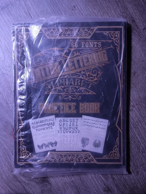 Tattoo Lettering Alphabet Practice Book: A Step-by-Step Hand Lettering and Moder