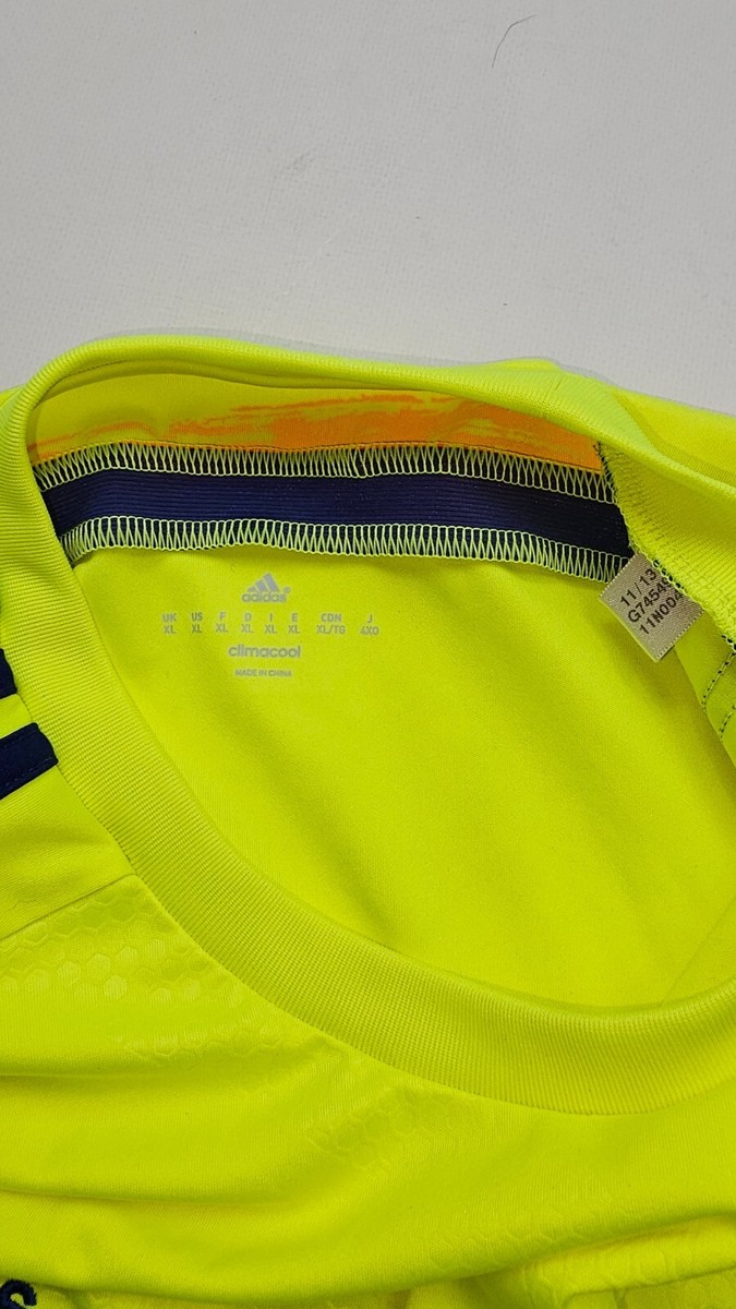 【JFA支給】adidas 日本代表 イエローシャツ上下セット、実使用、非売品 Adidas JAPAN JFA Soccer Football Brazil 2014 WORLD CUP Shirt