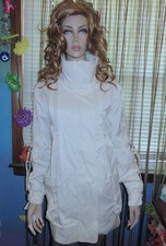 New! Millard Fillmore White Anorak Lined Spring Jacket Trench Coat $138 L