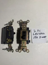 2pc 3 Way 15 Amp Switch USA Nos