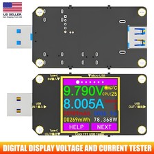 USB Type-C LCD Power Meter Tester Digital Multimeter Voltmeter Ammeter Detector