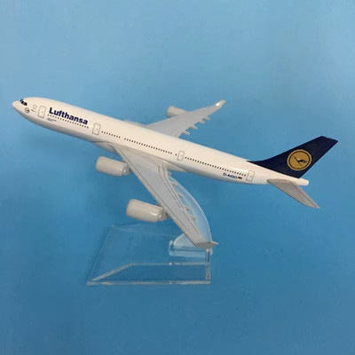 16Cm Lufthansa Airbus A340 Flugzeug Modellflugzeug Modell Airbus Aircraft Model 1:40