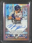 WYATT LANGFORD 2024 BOWMAN STERLING ROOKIE RC ROSE GOLD REFRACTOR AUTO 12/15