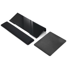 Black Keyboard Wrist Rest Bracket, Memory Foam, Non-Slip Silicone Base,Ergonomic