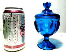 Scarce Vintage Viking Glass Epic 1429 Smallest 6 Petal Mint Jar/Early Bluenique