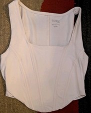 EST.PAC. 1980 Women's White One Piece Bodysuit S Regular Stretch Opaque