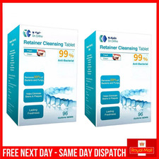 Retainer Cleaner 192 Tablets Cleaning Removable Dental Appliances Braces Cleaner