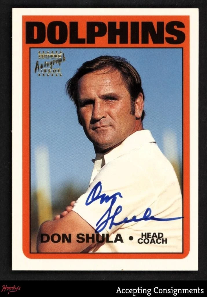 Don Shula trading card